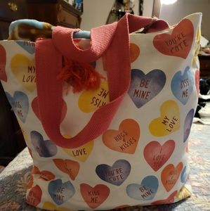 Valentine’s Day Candy Hearts Conversation Reusable Bag